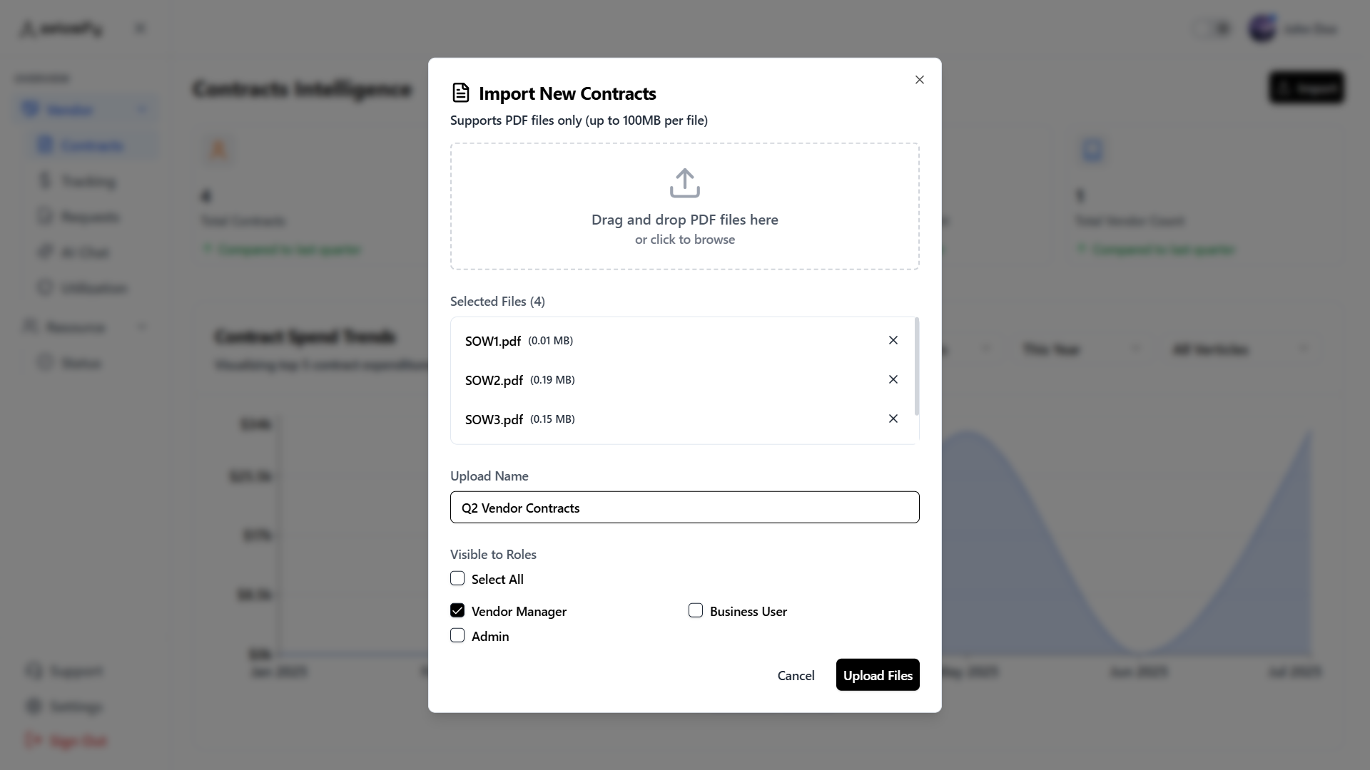 Zelosify Dashboard Demo - Upload